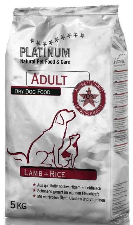 Platinum Natural Adult Lamb & Rice - Jahňacie s ryžou 5 KG