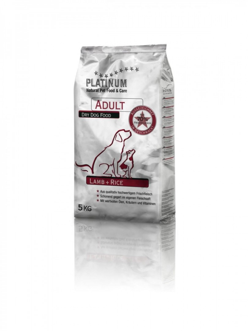 Platinum Natural Adult Lamb & Rice - Jahňacie s ryžou 5 KG