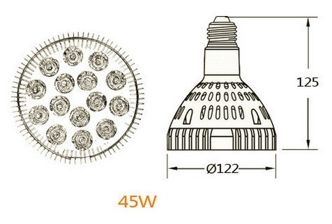 45W LED žiarovka