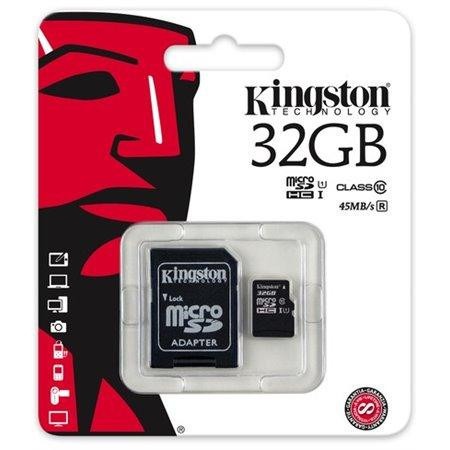 MicroSD HC 32GB Kingston class 10 s adaptérom