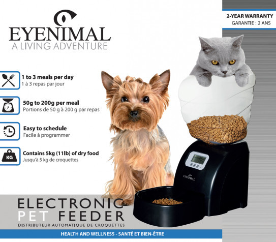 Dávkovač krmiva pre psov a mačky Eyenimal Pet Feeder