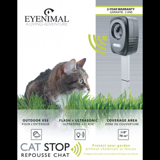 EYENIMAL Ultrazvukový odpudzovač mačiek