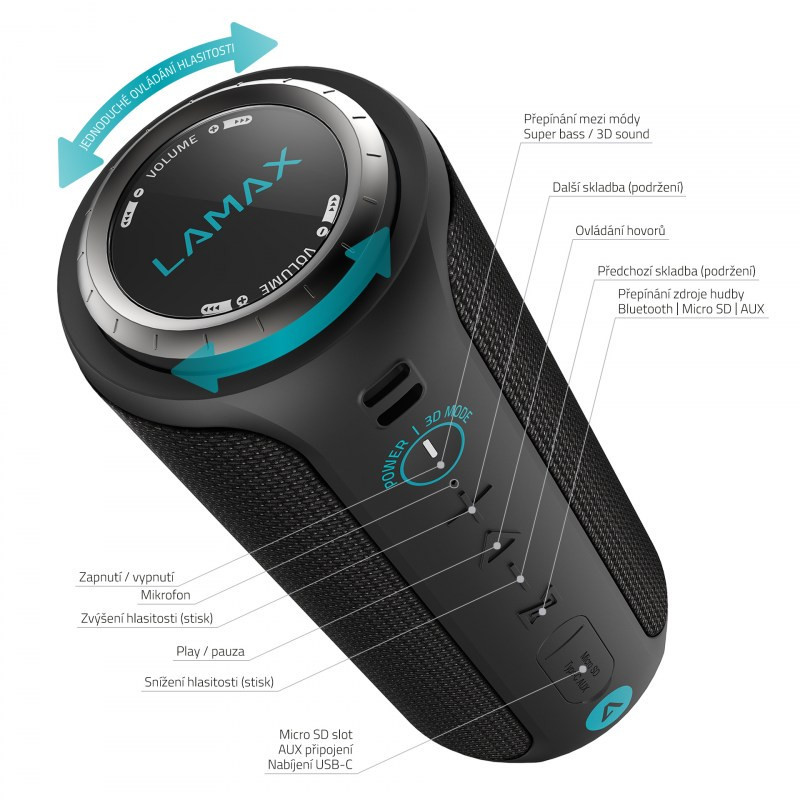 Bluetooth reproduktor LAMAX Sounder2