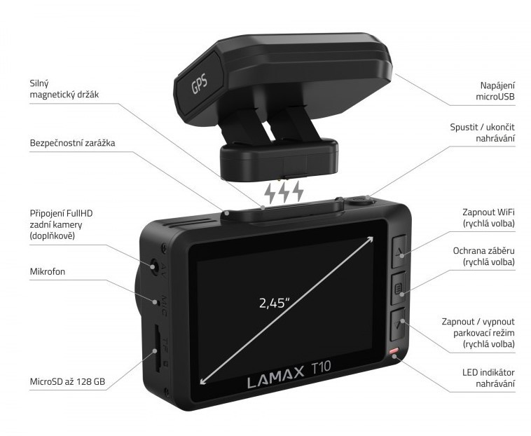 Kamera do auta LAMAX T10
