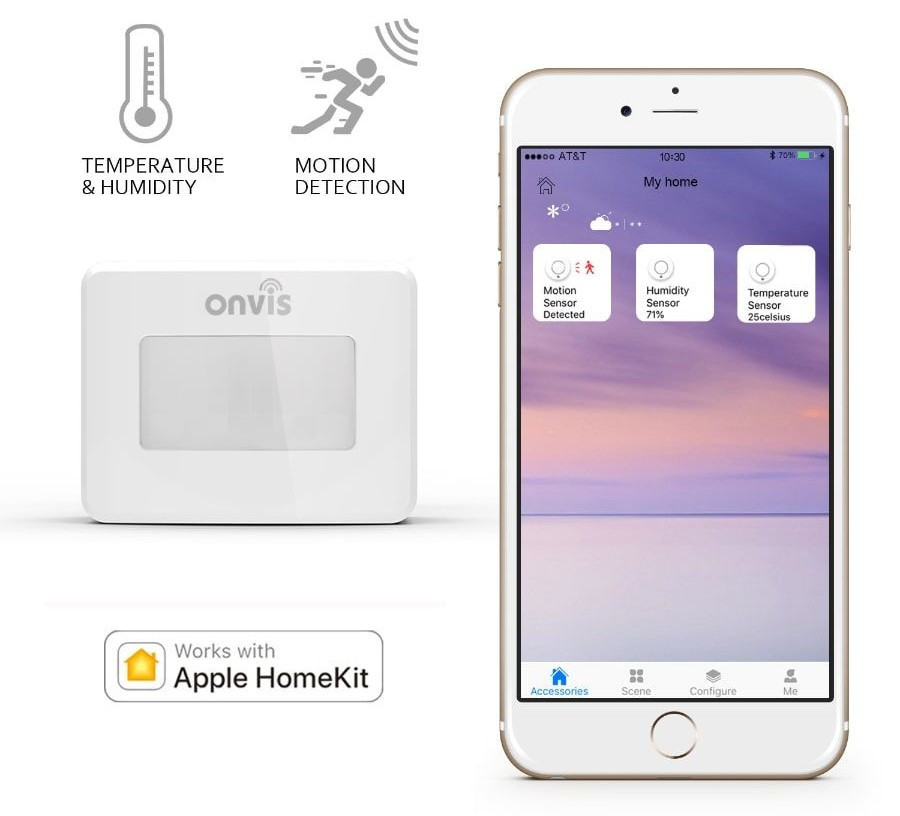 Pohybové čidlo 3 v 1 ONVIS - HomeKit - BLE 5.0