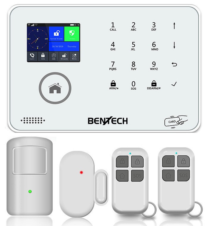 Bezdrôtový GSM a WIFI alarm BENTECH WF40C