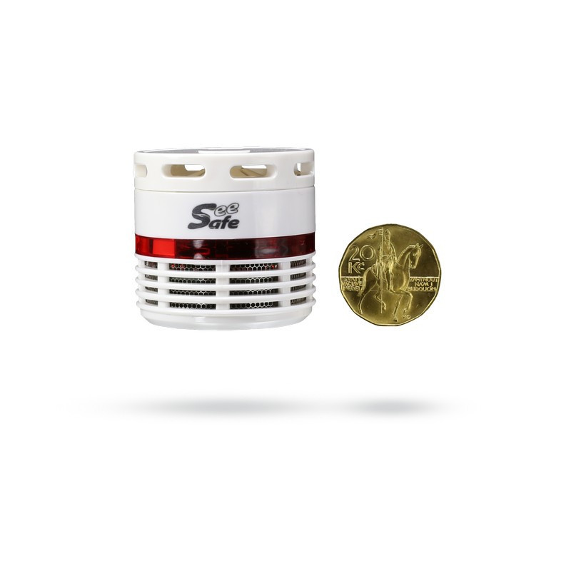Miniatúrny požiarny hlásič a detektor dymu Fireman SeeSafe JB-S09