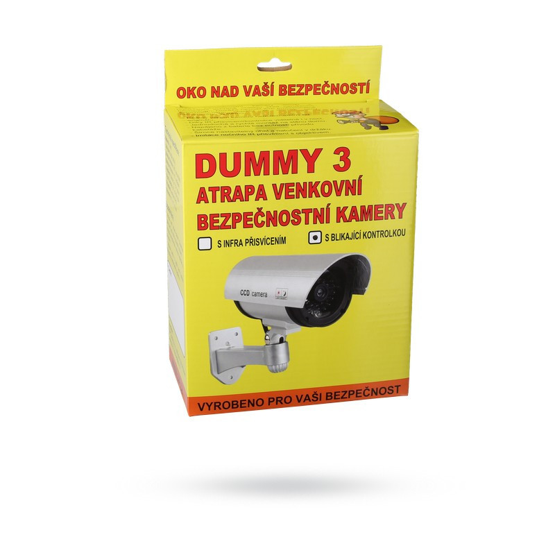 Vonkajšia atrapa bezpečnostnej kamery Dummy3-IR s infraprísvitom