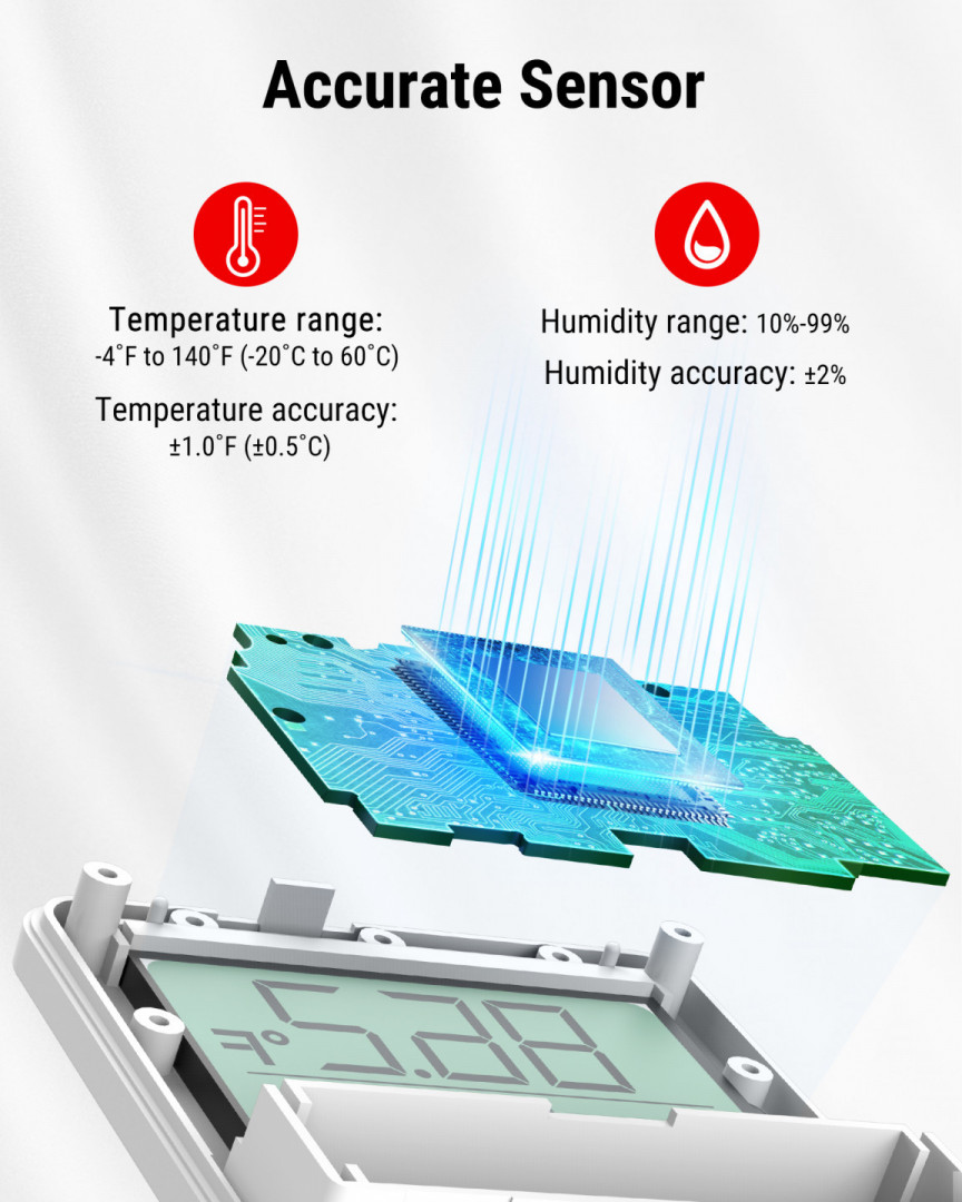 Digitálny teplomer a vlhkomer ThermoPro TP-357