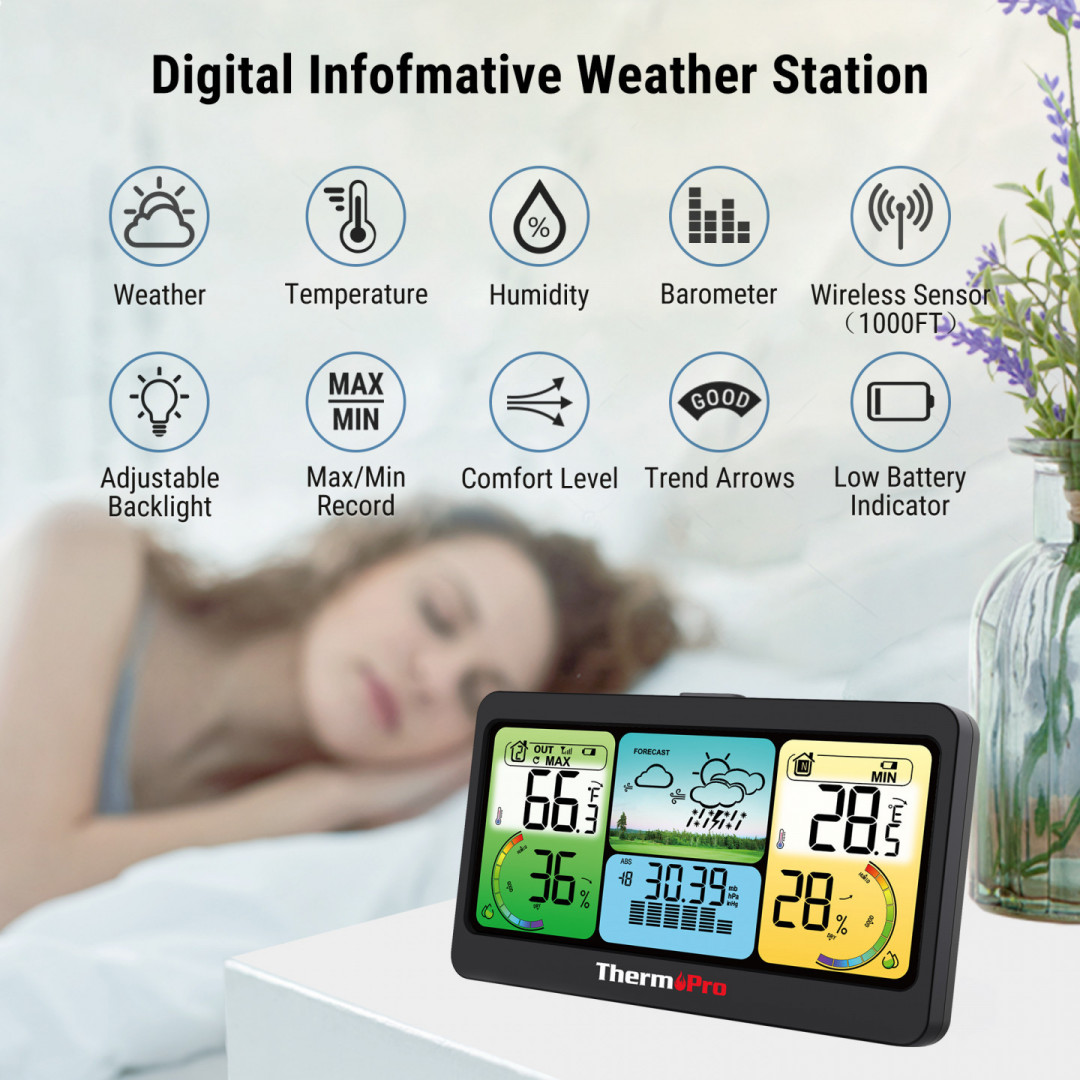 Digitálna bezdrôtová meteostanica ThermoPro TP-280