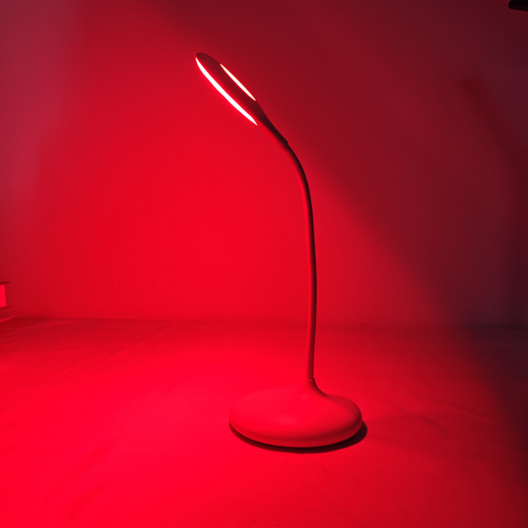 LED lampička na čítanie bez modrej zložky LuDream Aura - Red/White