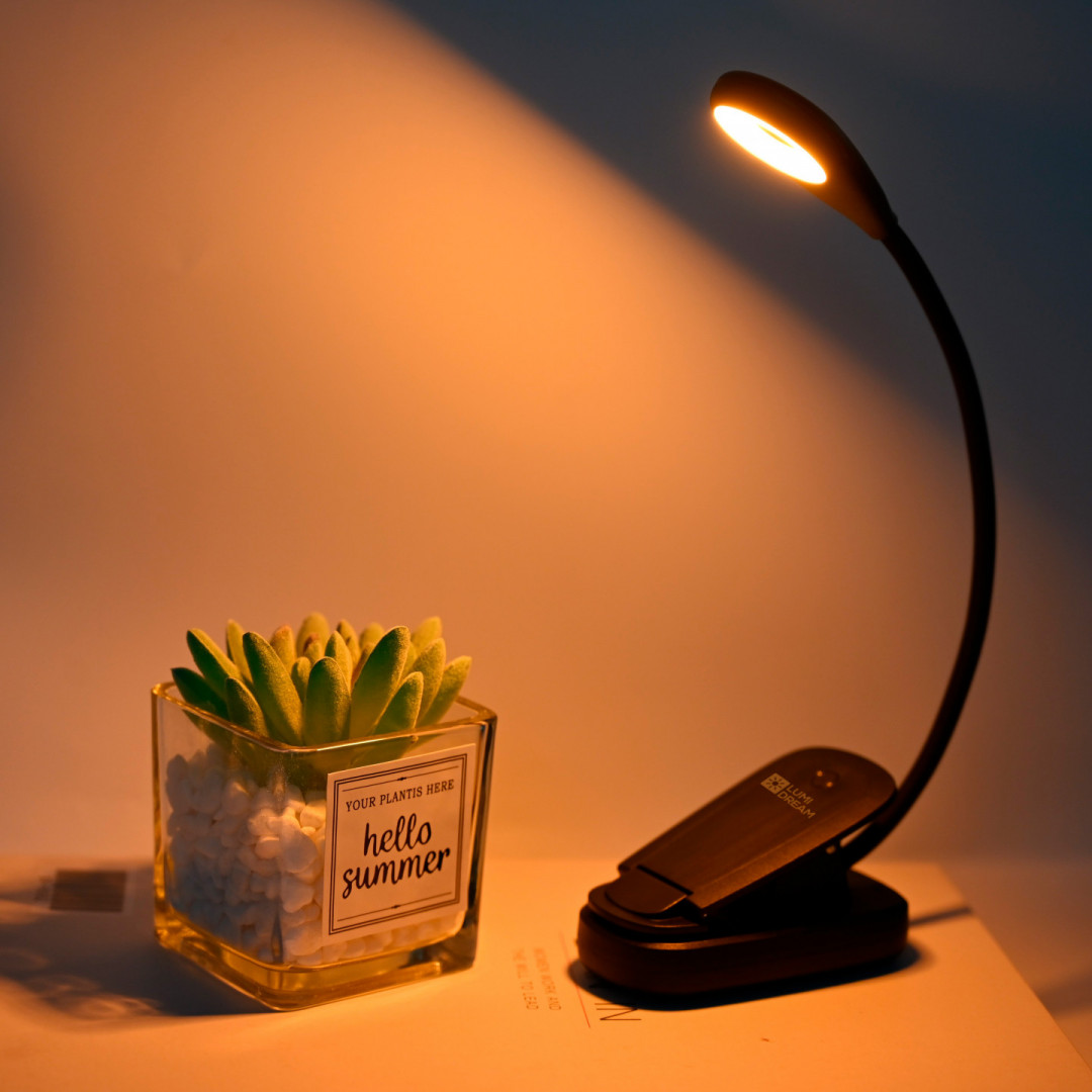 LED lampička na čtení bez modré složky LuDream Flexi - Amber