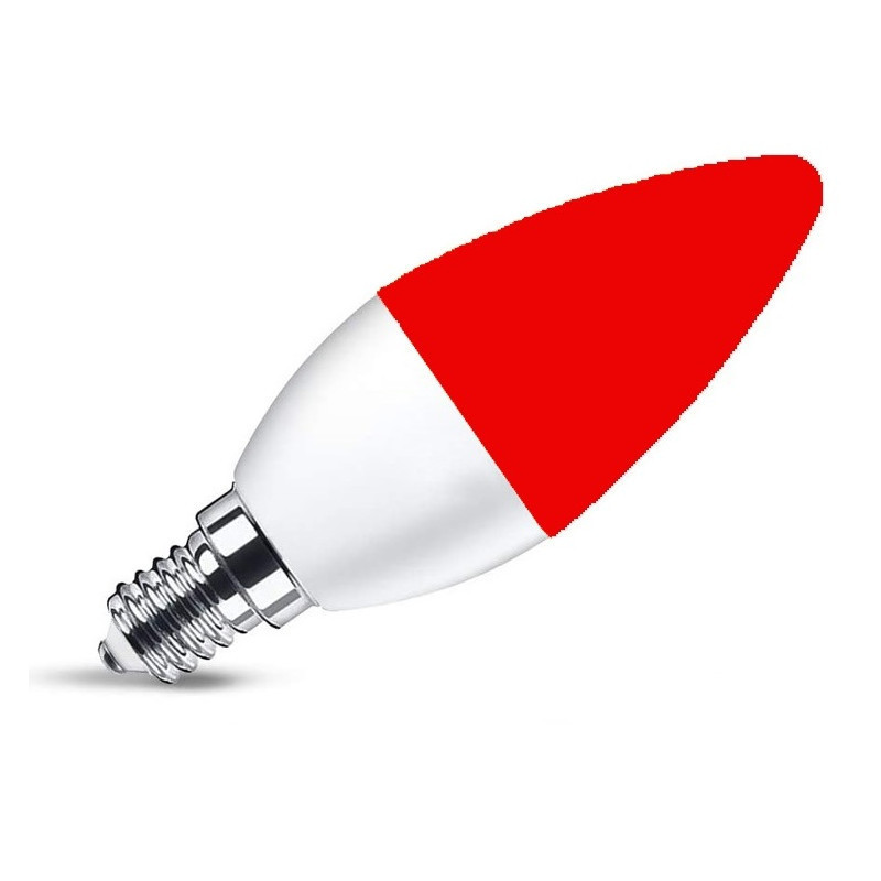 3W LED žiarovka bez modrej zložky LuDream - Red (E14)