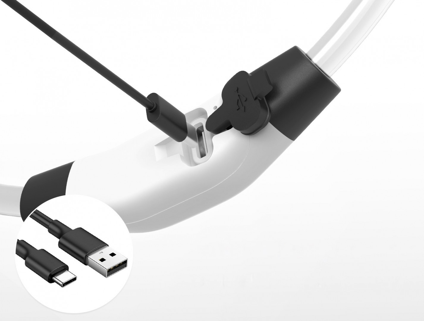 Svietiaci LED obojok Bentech DC213 RGB